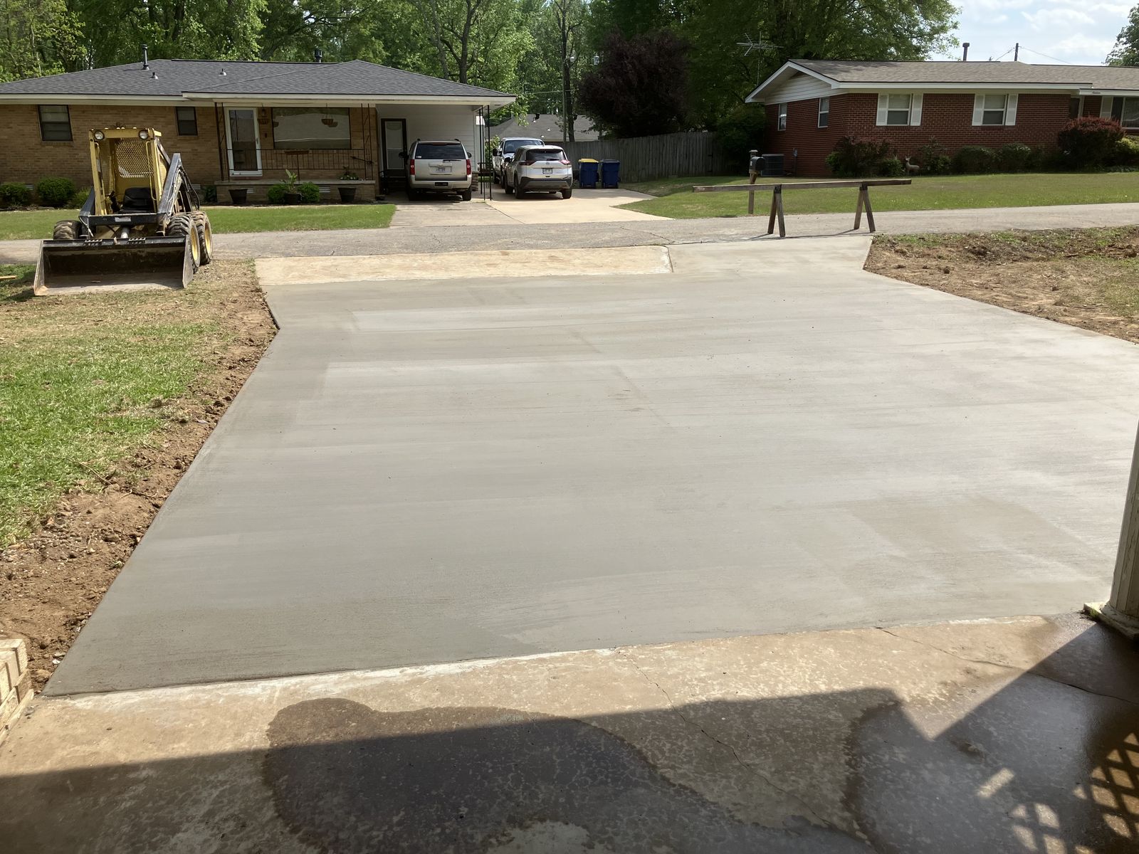 New concrete driveway in Central Arkansas